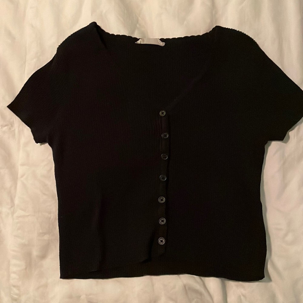Altar’d State Black Crop Top
